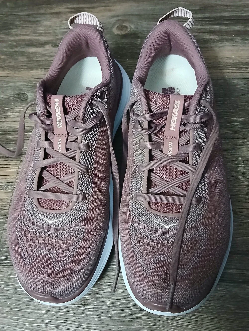 Hoka One One Hupana Women's Dusty Brown Knit Sneakers